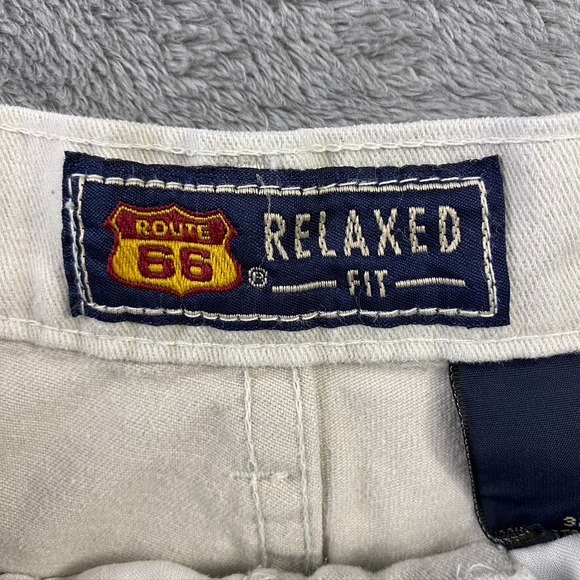 SOLD- Route 66 Jeans Mens 32x32 Ivory Denim Relaxed Straight Fit Pant Vintage - Picture 5 of 16